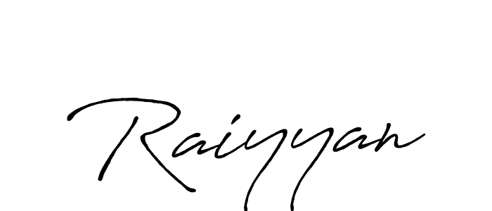 It looks lik you need a new signature style for name Raiyyan. Design unique handwritten (Antro_Vectra_Bolder) signature with our free signature maker in just a few clicks. Raiyyan signature style 7 images and pictures png