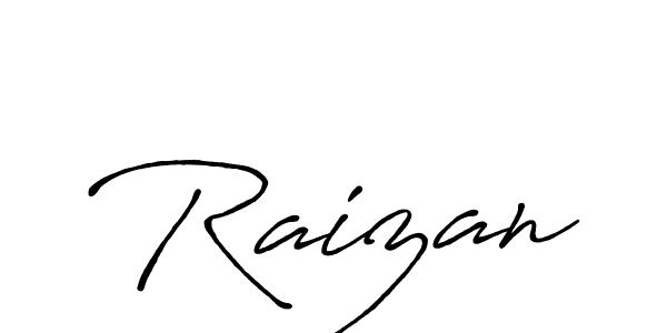 Create a beautiful signature design for name Raizan. With this signature (Antro_Vectra_Bolder) fonts, you can make a handwritten signature for free. Raizan signature style 7 images and pictures png