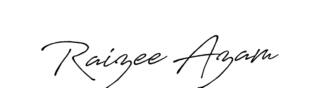 This is the best signature style for the Raizee Azam name. Also you like these signature font (Antro_Vectra_Bolder). Mix name signature. Raizee Azam signature style 7 images and pictures png
