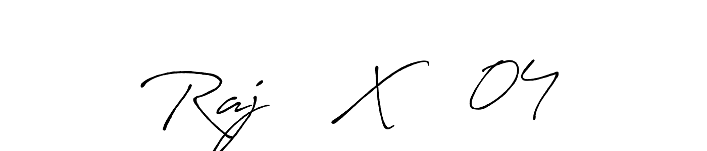 Raj    X    04 stylish signature style. Best Handwritten Sign (Antro_Vectra_Bolder) for my name. Handwritten Signature Collection Ideas for my name Raj    X    04. Raj    X    04 signature style 7 images and pictures png