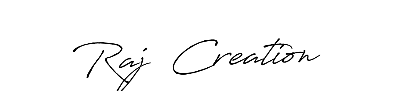 Also we have Raj  Creation name is the best signature style. Create professional handwritten signature collection using Antro_Vectra_Bolder autograph style. Raj  Creation signature style 7 images and pictures png