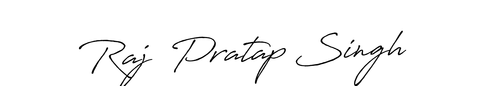 Similarly Antro_Vectra_Bolder is the best handwritten signature design. Signature creator online .You can use it as an online autograph creator for name Raj  Pratap Singh. Raj  Pratap Singh signature style 7 images and pictures png