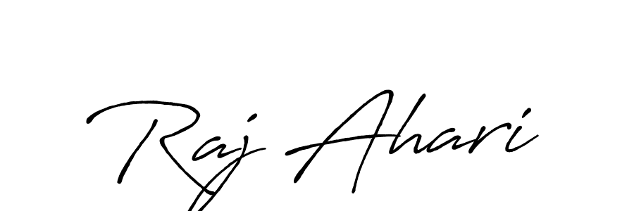 Create a beautiful signature design for name Raj Ahari. With this signature (Antro_Vectra_Bolder) fonts, you can make a handwritten signature for free. Raj Ahari signature style 7 images and pictures png