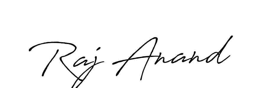 Create a beautiful signature design for name Raj Anand. With this signature (Antro_Vectra_Bolder) fonts, you can make a handwritten signature for free. Raj Anand signature style 7 images and pictures png