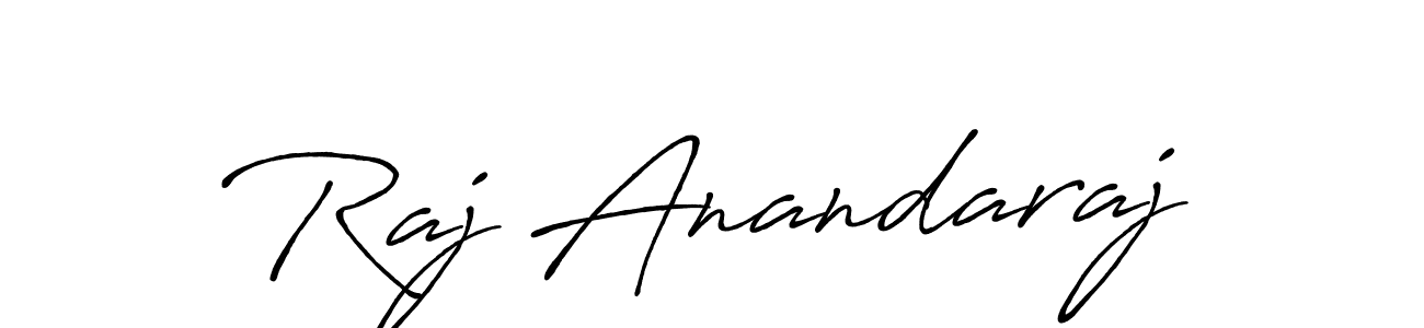 Use a signature maker to create a handwritten signature online. With this signature software, you can design (Antro_Vectra_Bolder) your own signature for name Raj Anandaraj. Raj Anandaraj signature style 7 images and pictures png