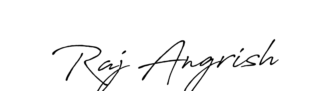 You can use this online signature creator to create a handwritten signature for the name Raj Angrish. This is the best online autograph maker. Raj Angrish signature style 7 images and pictures png