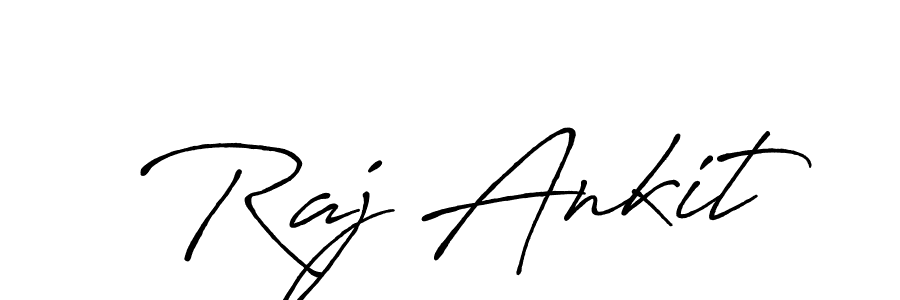 The best way (Antro_Vectra_Bolder) to make a short signature is to pick only two or three words in your name. The name Raj Ankit include a total of six letters. For converting this name. Raj Ankit signature style 7 images and pictures png