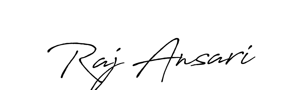 The best way (Antro_Vectra_Bolder) to make a short signature is to pick only two or three words in your name. The name Raj Ansari include a total of six letters. For converting this name. Raj Ansari signature style 7 images and pictures png