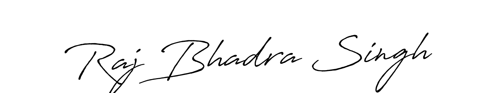 How to make Raj Bhadra Singh name signature. Use Antro_Vectra_Bolder style for creating short signs online. This is the latest handwritten sign. Raj Bhadra Singh signature style 7 images and pictures png