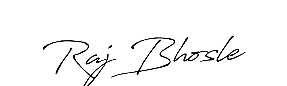 Raj Bhosle stylish signature style. Best Handwritten Sign (Antro_Vectra_Bolder) for my name. Handwritten Signature Collection Ideas for my name Raj Bhosle. Raj Bhosle signature style 7 images and pictures png