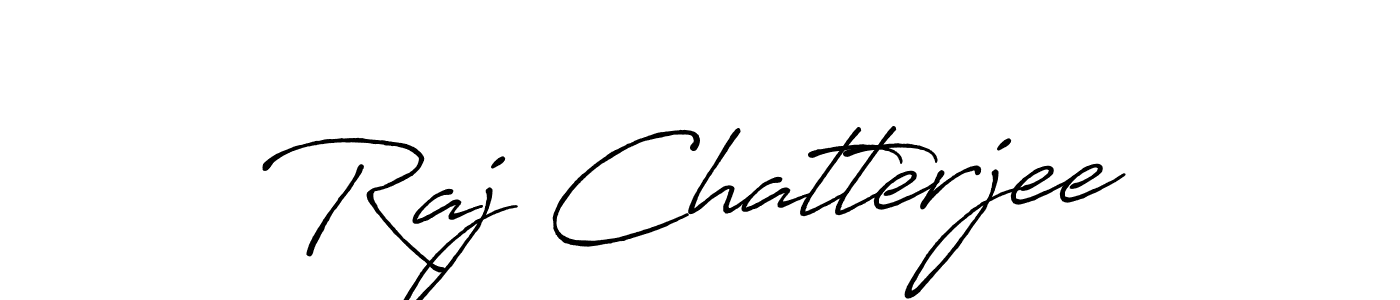 Use a signature maker to create a handwritten signature online. With this signature software, you can design (Antro_Vectra_Bolder) your own signature for name Raj Chatterjee. Raj Chatterjee signature style 7 images and pictures png