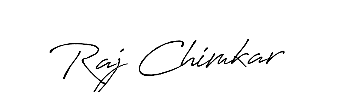 Use a signature maker to create a handwritten signature online. With this signature software, you can design (Antro_Vectra_Bolder) your own signature for name Raj Chimkar. Raj Chimkar signature style 7 images and pictures png