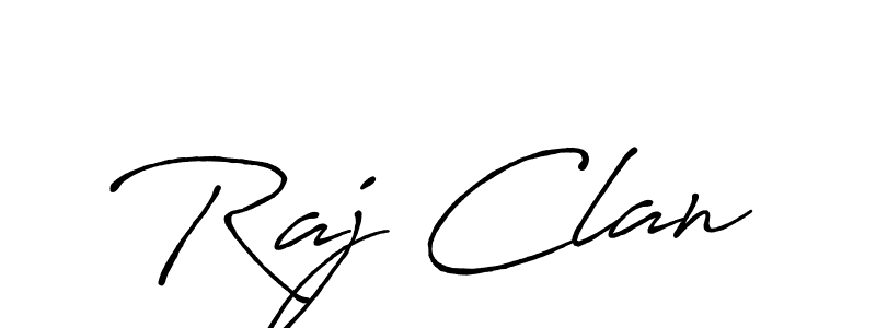 Make a beautiful signature design for name Raj Clan. With this signature (Antro_Vectra_Bolder) style, you can create a handwritten signature for free. Raj Clan signature style 7 images and pictures png