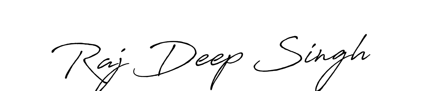 Make a beautiful signature design for name Raj Deep Singh. With this signature (Antro_Vectra_Bolder) style, you can create a handwritten signature for free. Raj Deep Singh signature style 7 images and pictures png