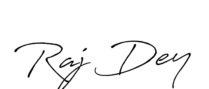 Create a beautiful signature design for name Raj Dey. With this signature (Antro_Vectra_Bolder) fonts, you can make a handwritten signature for free. Raj Dey signature style 7 images and pictures png