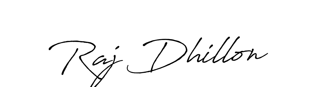 How to make Raj Dhillon name signature. Use Antro_Vectra_Bolder style for creating short signs online. This is the latest handwritten sign. Raj Dhillon signature style 7 images and pictures png