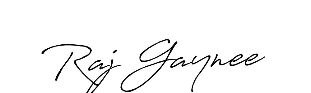 Raj Gaynee stylish signature style. Best Handwritten Sign (Antro_Vectra_Bolder) for my name. Handwritten Signature Collection Ideas for my name Raj Gaynee. Raj Gaynee signature style 7 images and pictures png