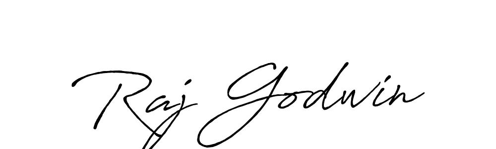 Use a signature maker to create a handwritten signature online. With this signature software, you can design (Antro_Vectra_Bolder) your own signature for name Raj Godwin. Raj Godwin signature style 7 images and pictures png