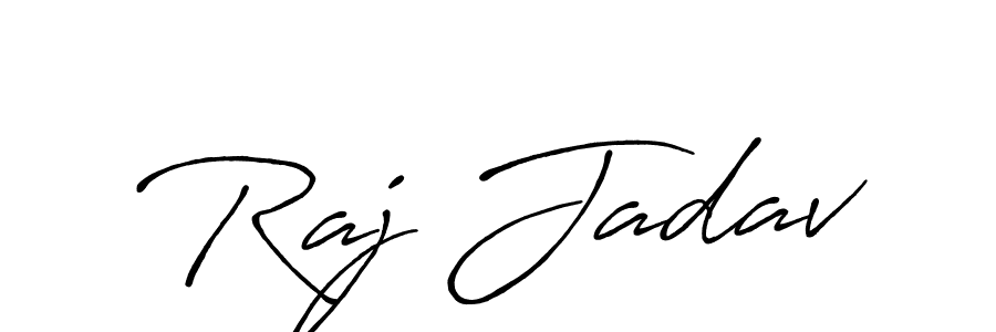 if you are searching for the best signature style for your name Raj Jadav. so please give up your signature search. here we have designed multiple signature styles  using Antro_Vectra_Bolder. Raj Jadav signature style 7 images and pictures png