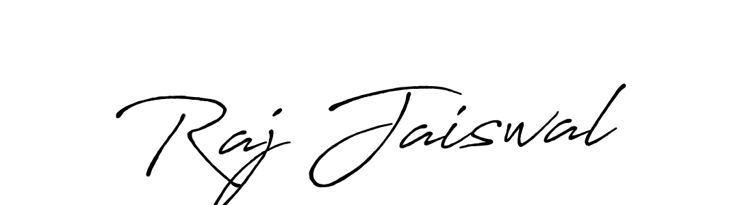 Also we have Raj Jaiswal name is the best signature style. Create professional handwritten signature collection using Antro_Vectra_Bolder autograph style. Raj Jaiswal signature style 7 images and pictures png