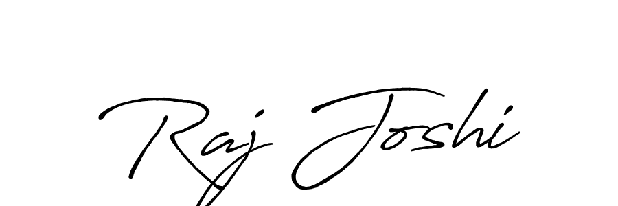 Design your own signature with our free online signature maker. With this signature software, you can create a handwritten (Antro_Vectra_Bolder) signature for name Raj Joshi. Raj Joshi signature style 7 images and pictures png
