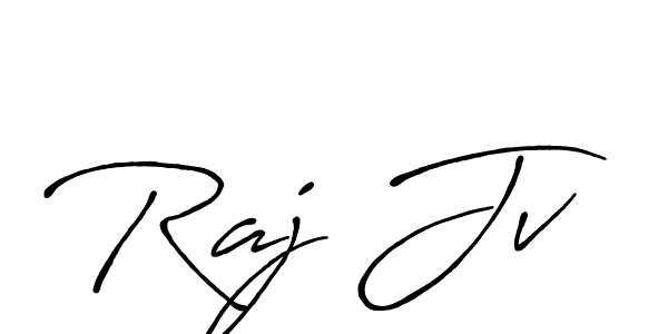 Make a beautiful signature design for name Raj Jv. With this signature (Antro_Vectra_Bolder) style, you can create a handwritten signature for free. Raj Jv signature style 7 images and pictures png