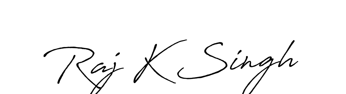 Also we have Raj K Singh name is the best signature style. Create professional handwritten signature collection using Antro_Vectra_Bolder autograph style. Raj K Singh signature style 7 images and pictures png