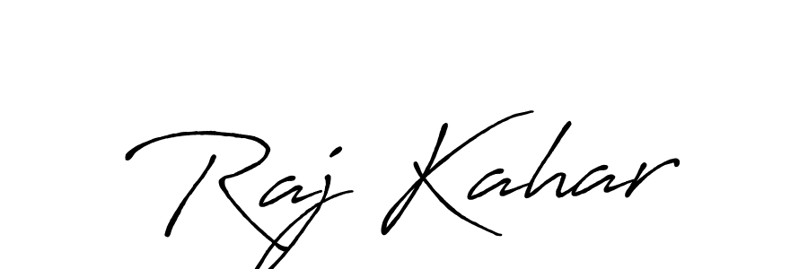 Make a beautiful signature design for name Raj Kahar. With this signature (Antro_Vectra_Bolder) style, you can create a handwritten signature for free. Raj Kahar signature style 7 images and pictures png