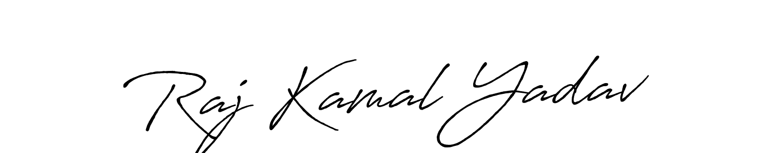 Design your own signature with our free online signature maker. With this signature software, you can create a handwritten (Antro_Vectra_Bolder) signature for name Raj Kamal Yadav. Raj Kamal Yadav signature style 7 images and pictures png