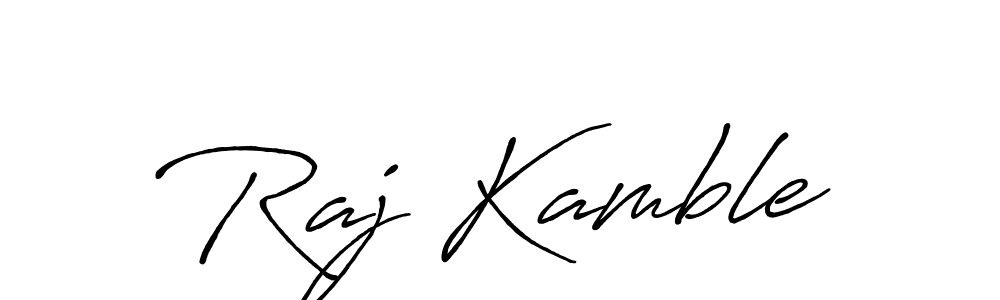 You should practise on your own different ways (Antro_Vectra_Bolder) to write your name (Raj Kamble) in signature. don't let someone else do it for you. Raj Kamble signature style 7 images and pictures png