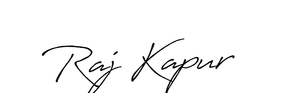 Make a beautiful signature design for name Raj Kapur. With this signature (Antro_Vectra_Bolder) style, you can create a handwritten signature for free. Raj Kapur signature style 7 images and pictures png