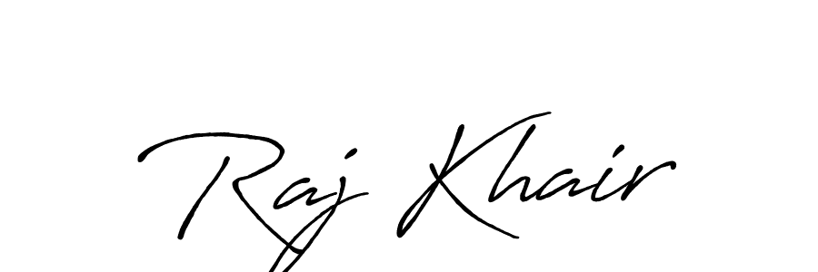 Design your own signature with our free online signature maker. With this signature software, you can create a handwritten (Antro_Vectra_Bolder) signature for name Raj Khair. Raj Khair signature style 7 images and pictures png