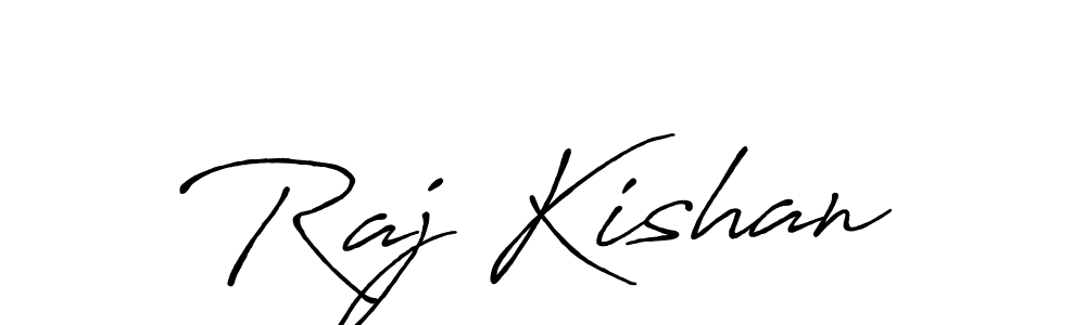 Make a beautiful signature design for name Raj Kishan. With this signature (Antro_Vectra_Bolder) style, you can create a handwritten signature for free. Raj Kishan signature style 7 images and pictures png