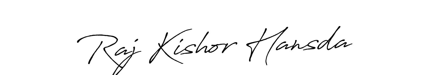 The best way (Antro_Vectra_Bolder) to make a short signature is to pick only two or three words in your name. The name Raj Kishor Hansda include a total of six letters. For converting this name. Raj Kishor Hansda signature style 7 images and pictures png