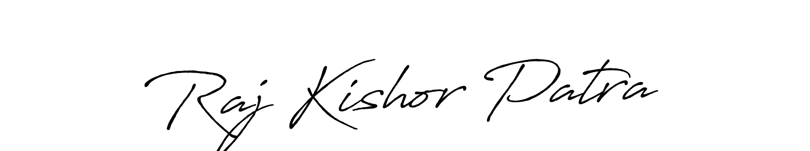 Also You can easily find your signature by using the search form. We will create Raj Kishor Patra name handwritten signature images for you free of cost using Antro_Vectra_Bolder sign style. Raj Kishor Patra signature style 7 images and pictures png