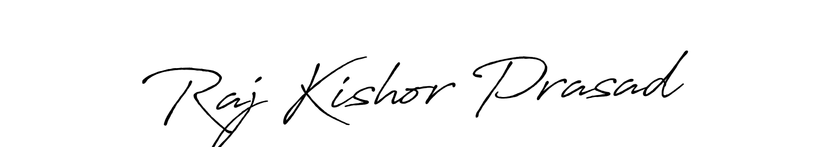 The best way (Antro_Vectra_Bolder) to make a short signature is to pick only two or three words in your name. The name Raj Kishor Prasad include a total of six letters. For converting this name. Raj Kishor Prasad signature style 7 images and pictures png