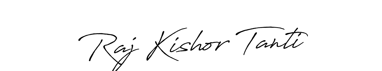 Design your own signature with our free online signature maker. With this signature software, you can create a handwritten (Antro_Vectra_Bolder) signature for name Raj Kishor Tanti. Raj Kishor Tanti signature style 7 images and pictures png