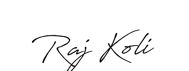 Once you've used our free online signature maker to create your best signature Antro_Vectra_Bolder style, it's time to enjoy all of the benefits that Raj Koli name signing documents. Raj Koli signature style 7 images and pictures png