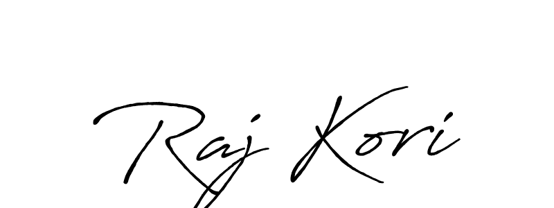 Similarly Antro_Vectra_Bolder is the best handwritten signature design. Signature creator online .You can use it as an online autograph creator for name Raj Kori. Raj Kori signature style 7 images and pictures png