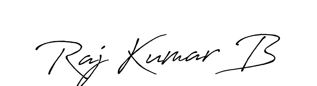 Use a signature maker to create a handwritten signature online. With this signature software, you can design (Antro_Vectra_Bolder) your own signature for name Raj Kumar B. Raj Kumar B signature style 7 images and pictures png
