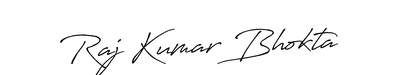 Design your own signature with our free online signature maker. With this signature software, you can create a handwritten (Antro_Vectra_Bolder) signature for name Raj Kumar Bhokta. Raj Kumar Bhokta signature style 7 images and pictures png