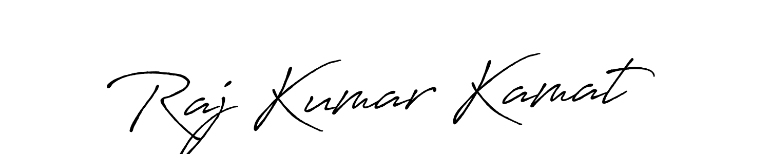 Raj Kumar Kamat stylish signature style. Best Handwritten Sign (Antro_Vectra_Bolder) for my name. Handwritten Signature Collection Ideas for my name Raj Kumar Kamat. Raj Kumar Kamat signature style 7 images and pictures png