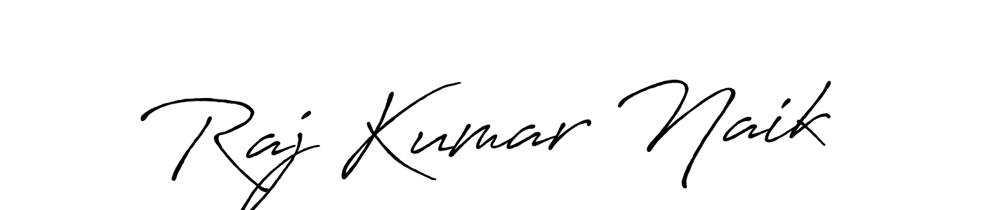 Use a signature maker to create a handwritten signature online. With this signature software, you can design (Antro_Vectra_Bolder) your own signature for name Raj Kumar Naik. Raj Kumar Naik signature style 7 images and pictures png