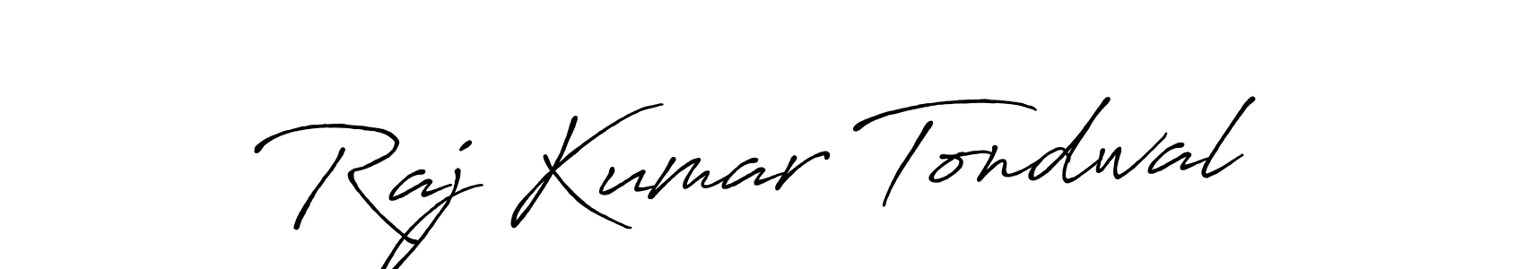 This is the best signature style for the Raj Kumar Tondwal name. Also you like these signature font (Antro_Vectra_Bolder). Mix name signature. Raj Kumar Tondwal signature style 7 images and pictures png