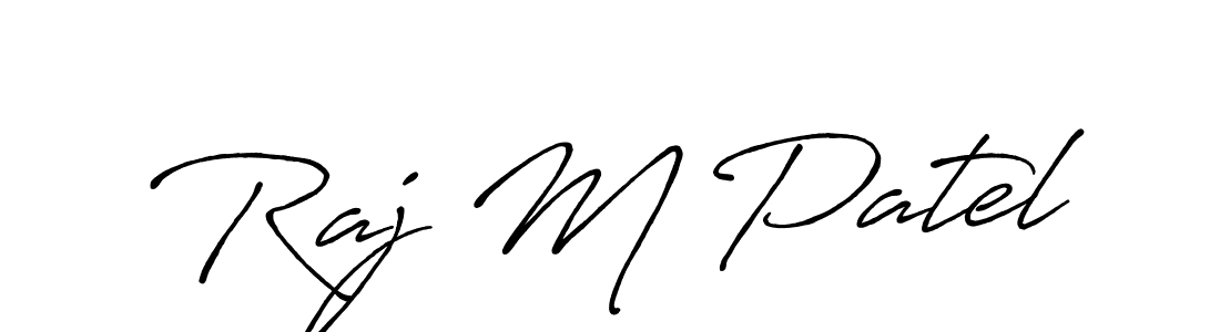 The best way (Antro_Vectra_Bolder) to make a short signature is to pick only two or three words in your name. The name Raj M Patel include a total of six letters. For converting this name. Raj M Patel signature style 7 images and pictures png