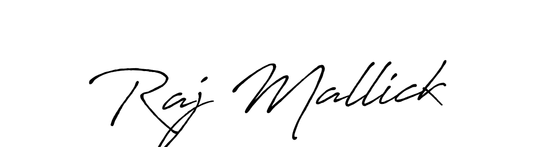 Make a beautiful signature design for name Raj Mallick. With this signature (Antro_Vectra_Bolder) style, you can create a handwritten signature for free. Raj Mallick signature style 7 images and pictures png