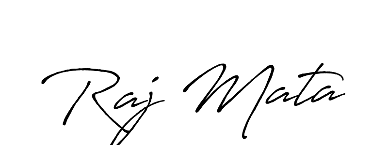 The best way (Antro_Vectra_Bolder) to make a short signature is to pick only two or three words in your name. The name Raj Mata include a total of six letters. For converting this name. Raj Mata signature style 7 images and pictures png