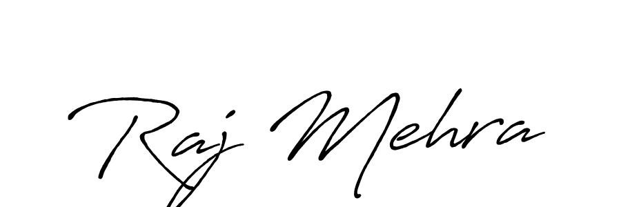 Also we have Raj Mehra name is the best signature style. Create professional handwritten signature collection using Antro_Vectra_Bolder autograph style. Raj Mehra signature style 7 images and pictures png