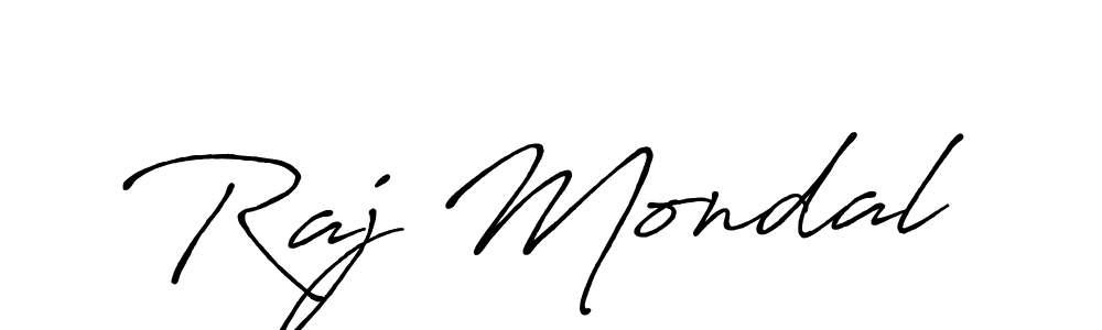 How to make Raj Mondal signature? Antro_Vectra_Bolder is a professional autograph style. Create handwritten signature for Raj Mondal name. Raj Mondal signature style 7 images and pictures png