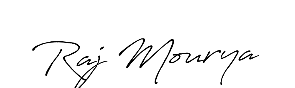 Make a beautiful signature design for name Raj Mourya. With this signature (Antro_Vectra_Bolder) style, you can create a handwritten signature for free. Raj Mourya signature style 7 images and pictures png